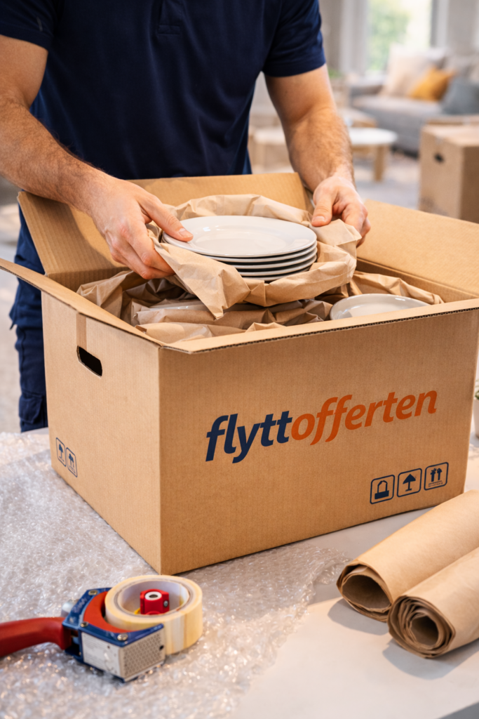 Packhjälp - personalen hjälper till med packningen - Flyttofferten.se